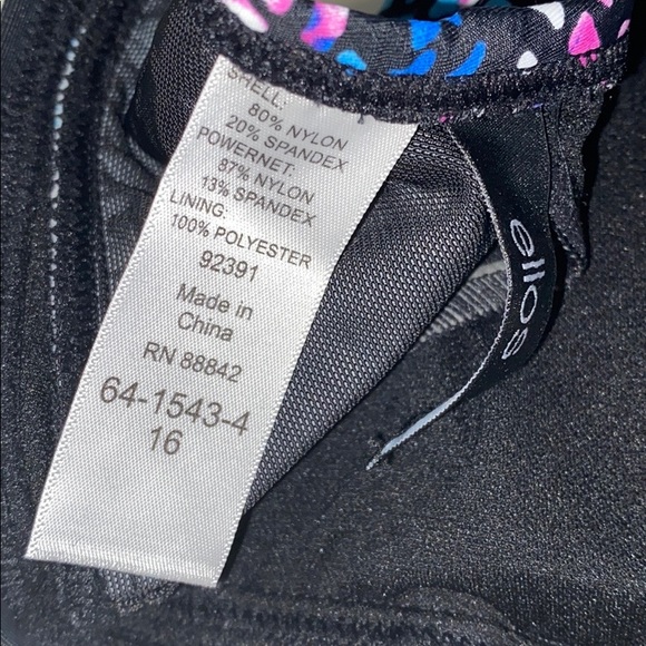 Ellos Multi Colored Striped Geometric Bikini Top - Picture 5 of 5